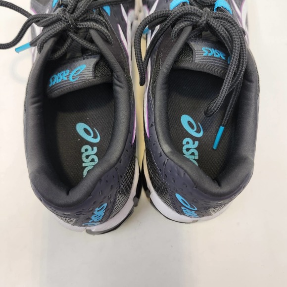 Asics Womens Gel Quantum 180 5 Running Walking Shoes Size 8 Gray Purple 1202A83 - Picture 6 of 9